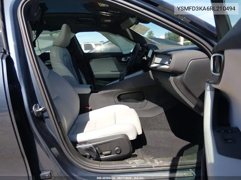 2024 Polestar 2 Long Range Dual Motor/Long Range Dual Motor Plus VIN: YSMFD3KA6RL210494 Lot: 45395434