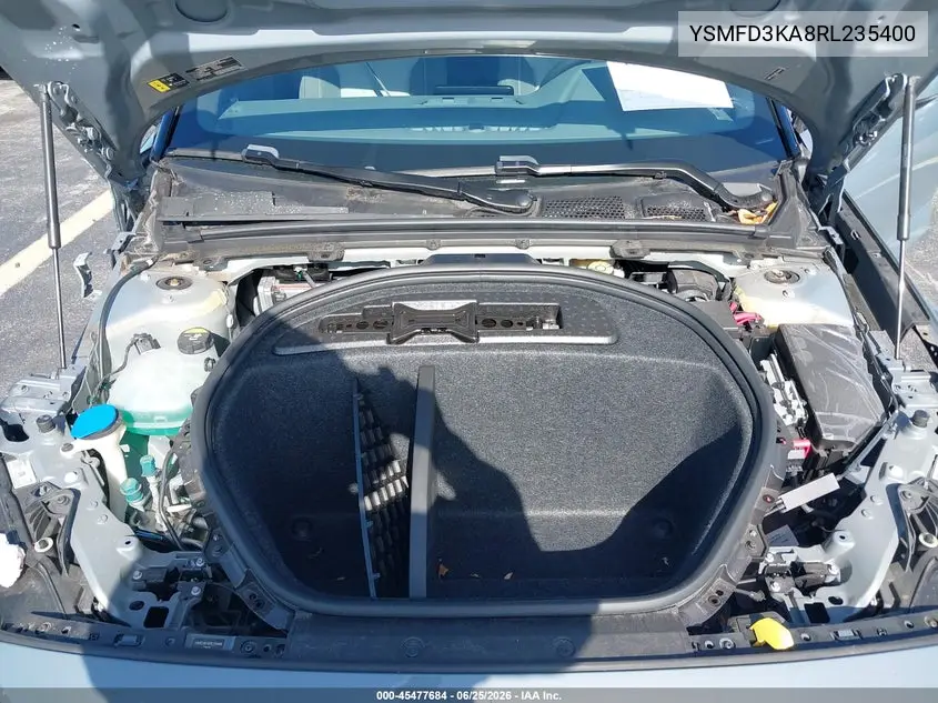 2024 Polestar 2 Long Range Dual Motor/Long Range Dual Motor Plus VIN: YSMFD3KA8RL235400 Lot: 45477684