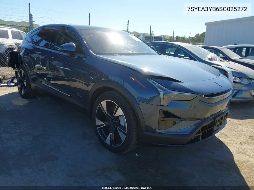 2025 Polestar 3 Long Range Dual Motor/Long Range Dual Motor Launch Edition VIN: 7SYEA3YB6SG025272 Lot: 44765260