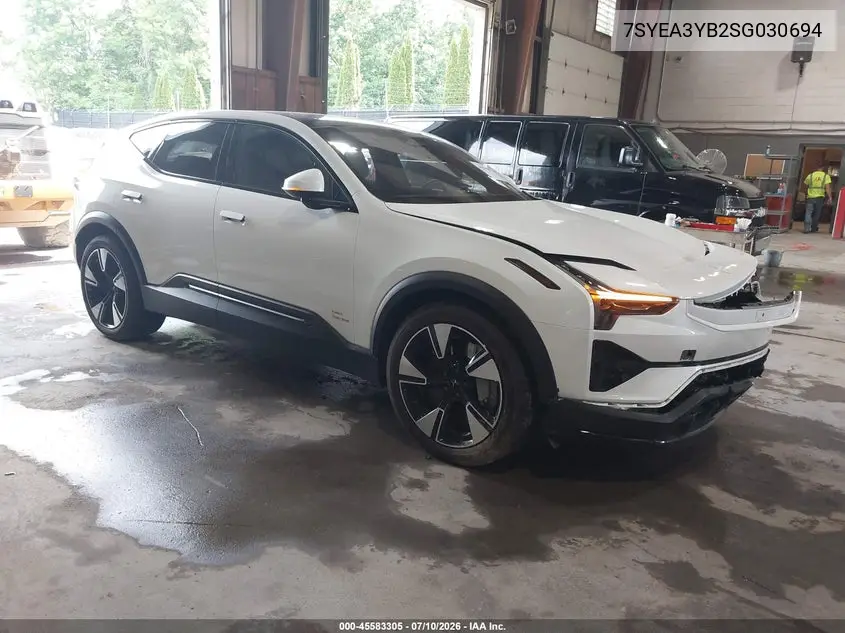 2025 Polestar 3 Long Range Dual Motor/Long Range Dual Motor Launch Edition VIN: 7SYEA3YB2SG030694 Lot: 45583305