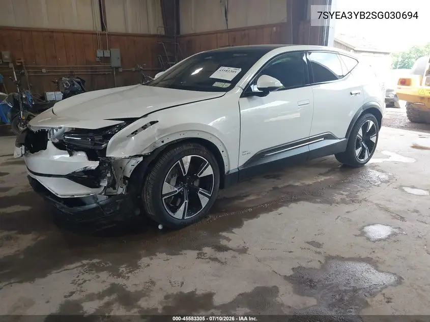2025 Polestar 3 Long Range Dual Motor/Long Range Dual Motor Launch Edition VIN: 7SYEA3YB2SG030694 Lot: 45583305