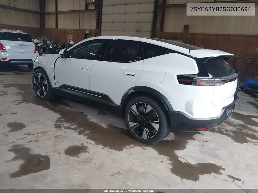 2025 Polestar 3 Long Range Dual Motor/Long Range Dual Motor Launch Edition VIN: 7SYEA3YB2SG030694 Lot: 45583305