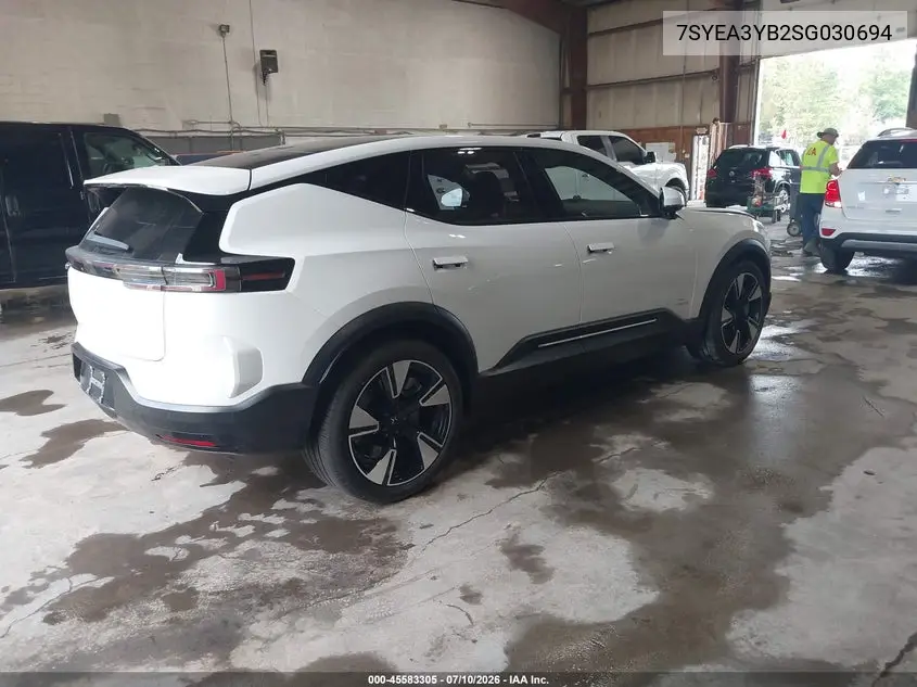 2025 Polestar 3 Long Range Dual Motor/Long Range Dual Motor Launch Edition VIN: 7SYEA3YB2SG030694 Lot: 45583305