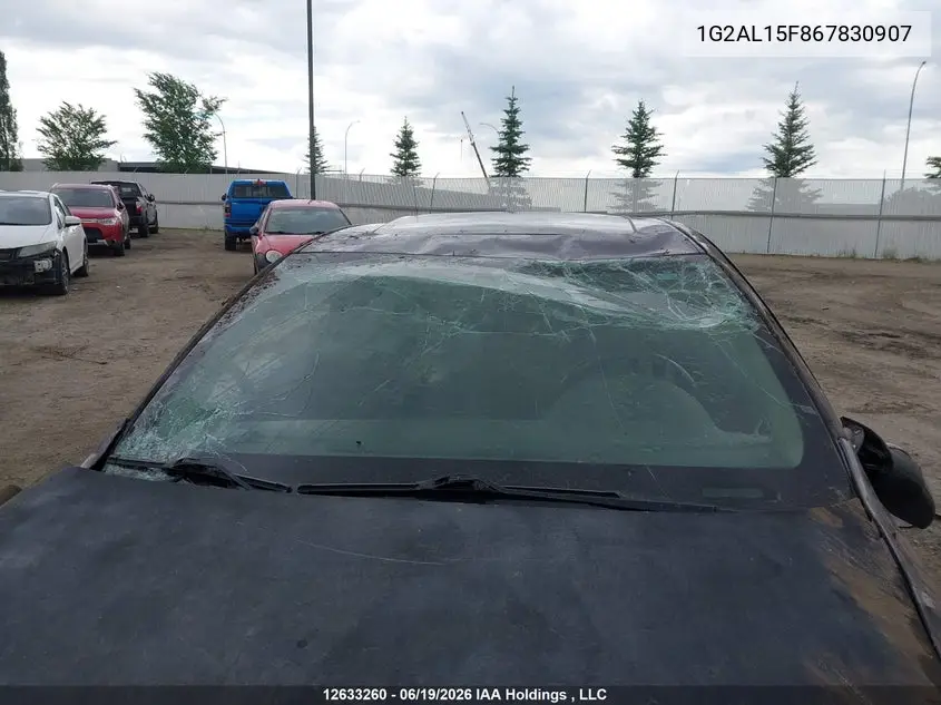 2006 Pontiac Pursuit Se VIN: 1G2AL15F867830907 Lot: 12633260