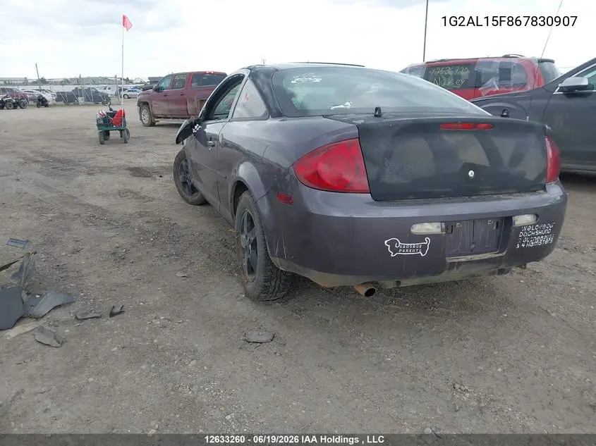 2006 Pontiac Pursuit Se VIN: 1G2AL15F867830907 Lot: 12633260