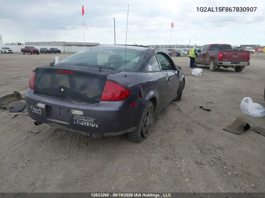 2006 Pontiac Pursuit Se VIN: 1G2AL15F867830907 Lot: 12633260