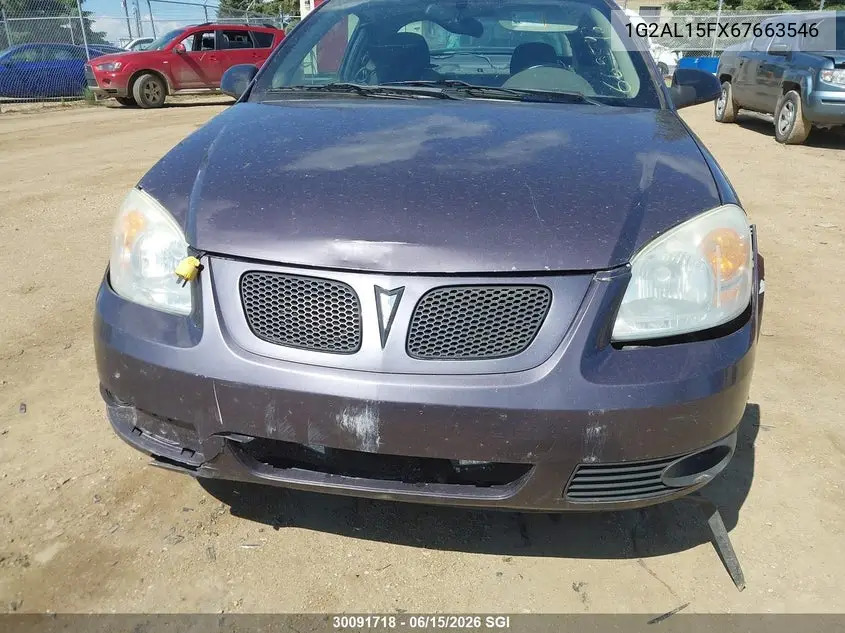 2006 Pontiac Pursuit Se VIN: 1G2AL15FX67663546 Lot: 30091718