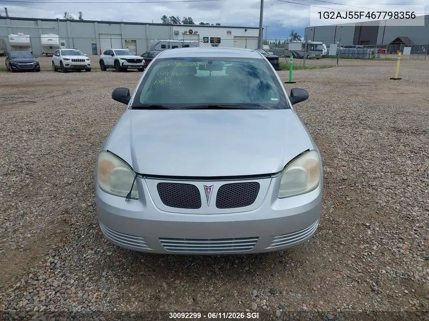 2006 Pontiac Pursuit VIN: 1G2AJ55F467798356 Lot: 30092299