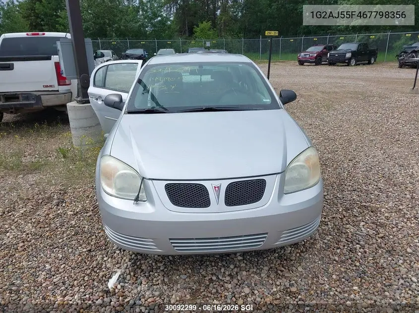 2006 Pontiac Pursuit VIN: 1G2AJ55F467798356 Lot: 30092299