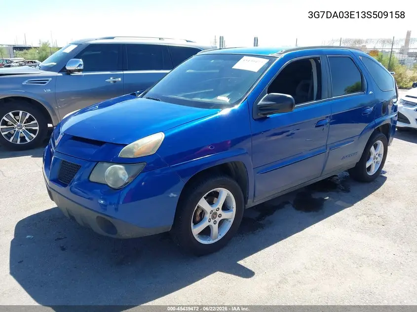 2003 Pontiac Aztek VIN: 3G7DA03E13S509158 Lot: 45439472