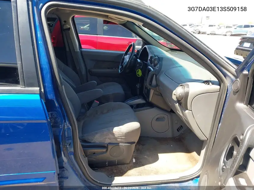 2003 Pontiac Aztek VIN: 3G7DA03E13S509158 Lot: 45439472