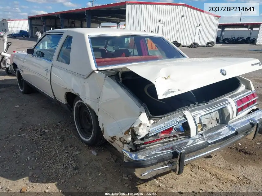 1978 Pontiac Bonneville VIN: 2Q37Z8P214641 Lot: 43661955