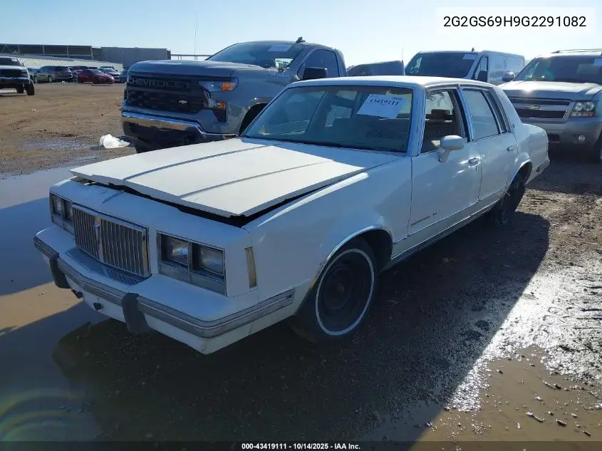 1986 Pontiac Bonneville Le VIN: 2G2GS69H9G2291082 Lot: 43419111