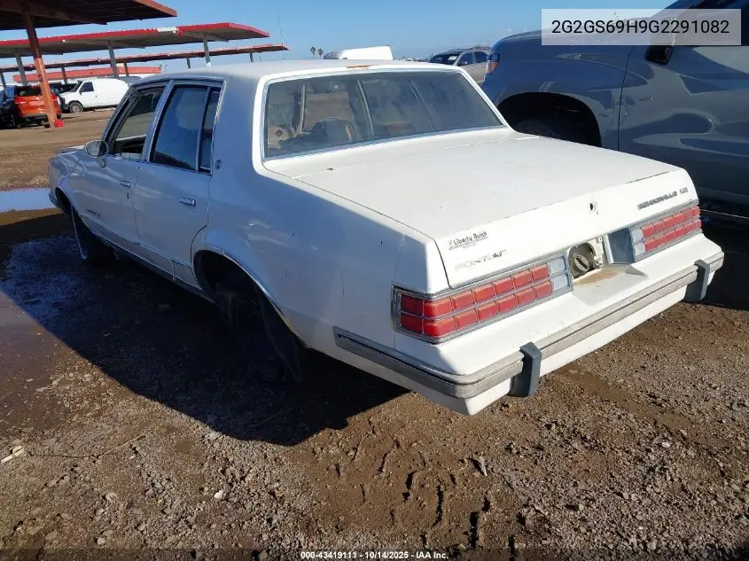 1986 Pontiac Bonneville Le VIN: 2G2GS69H9G2291082 Lot: 43419111