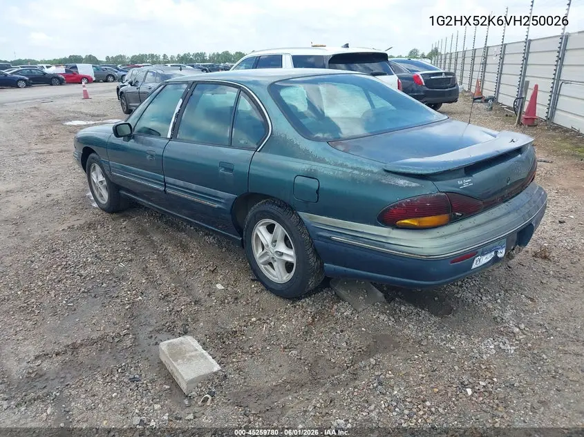 1997 Pontiac Bonneville Se Cmi VIN: 1G2HX52K6VH250026 Lot: 45259780