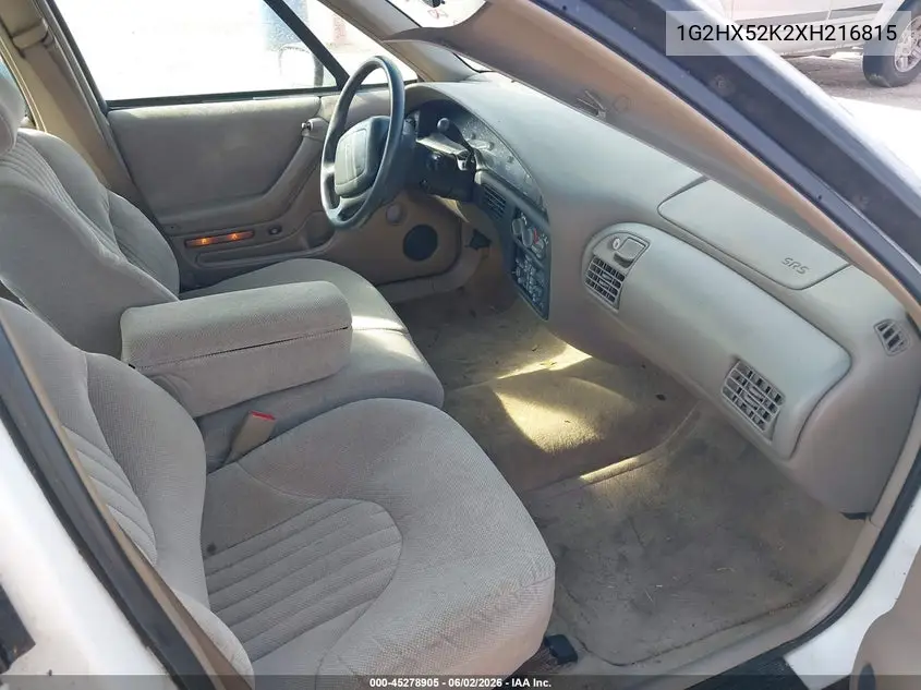 1999 Pontiac Bonneville Se VIN: 1G2HX52K2XH216815 Lot: 45278905