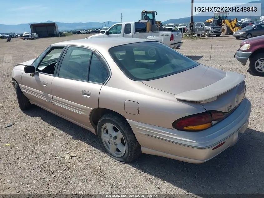 1999 Pontiac Bonneville Se VIN: 1G2HX52K2XH248843 Lot: 45367482