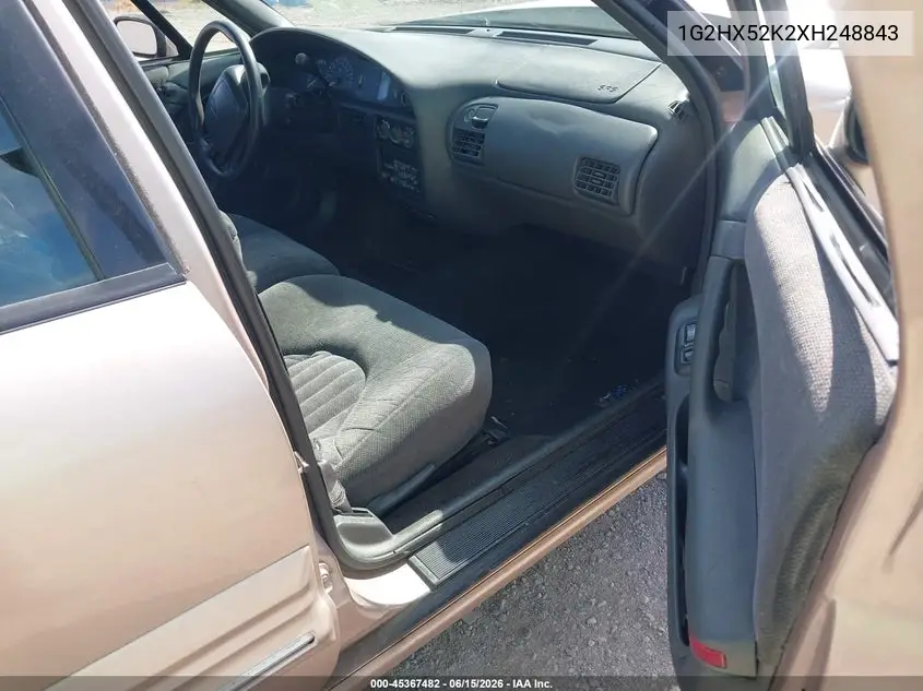 1999 Pontiac Bonneville Se VIN: 1G2HX52K2XH248843 Lot: 45367482