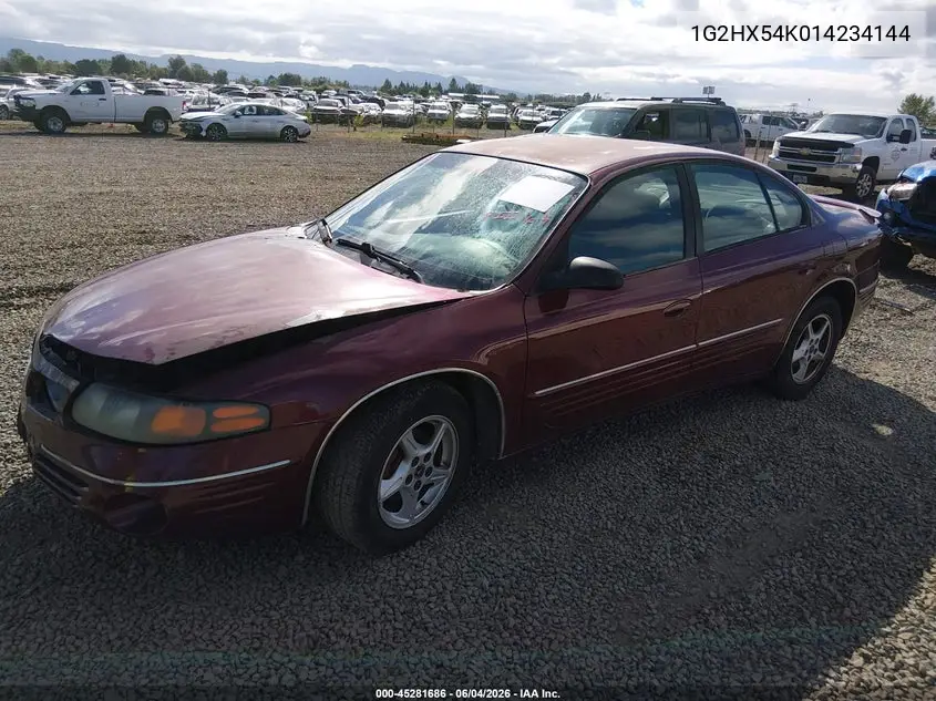 2001 Pontiac Bonneville Se VIN: 1G2HX54K014234144 Lot: 45281686