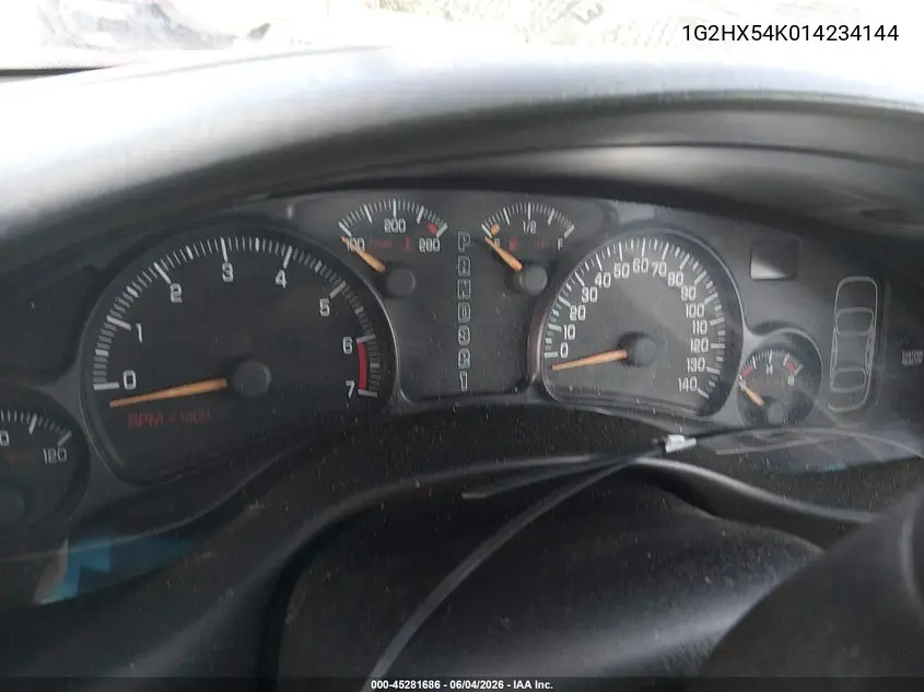 2001 Pontiac Bonneville Se VIN: 1G2HX54K014234144 Lot: 45281686