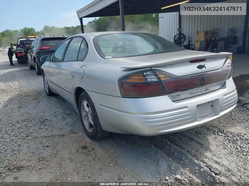 2002 Pontiac Bonneville Se VIN: 1G2HX54K324147971 Lot: 44762919