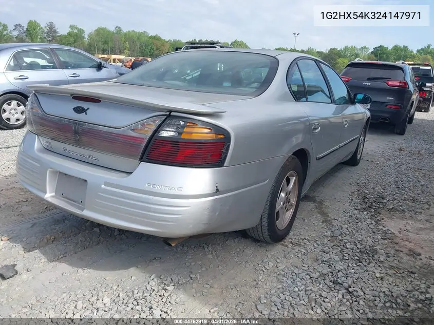 2002 Pontiac Bonneville Se VIN: 1G2HX54K324147971 Lot: 44762919