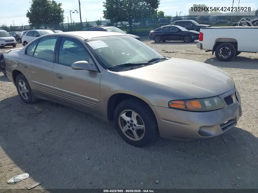 2002 Pontiac Bonneville Se VIN: 1G2HX54K424235928 Lot: 45257989