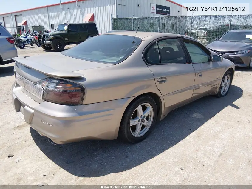 2002 Pontiac Bonneville Sle VIN: 1G2HY54K124125612 Lot: 45335698