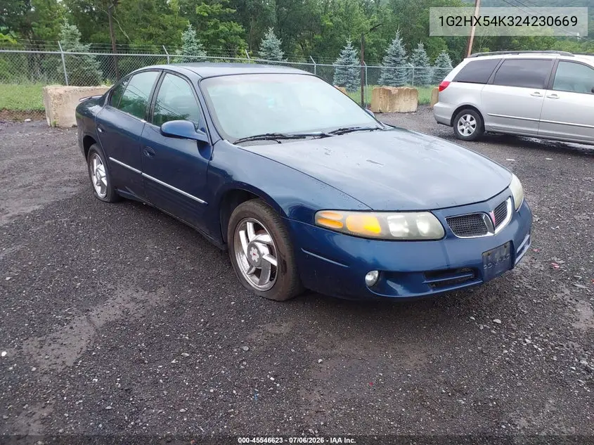 2002 Pontiac Bonneville Se VIN: 1G2HX54K324230669 Lot: 45546623