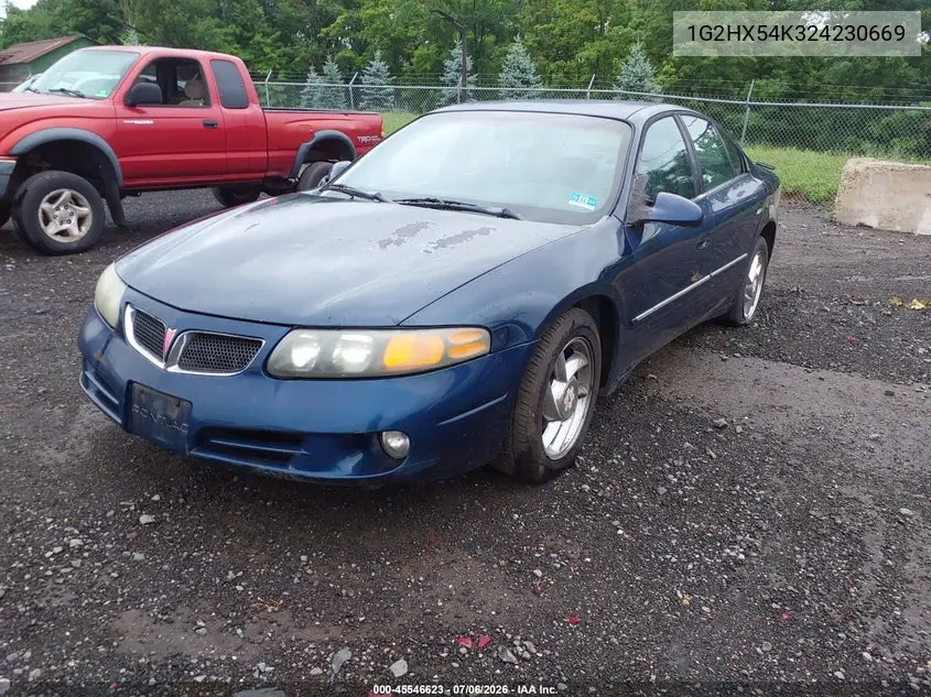 2002 Pontiac Bonneville Se VIN: 1G2HX54K324230669 Lot: 45546623