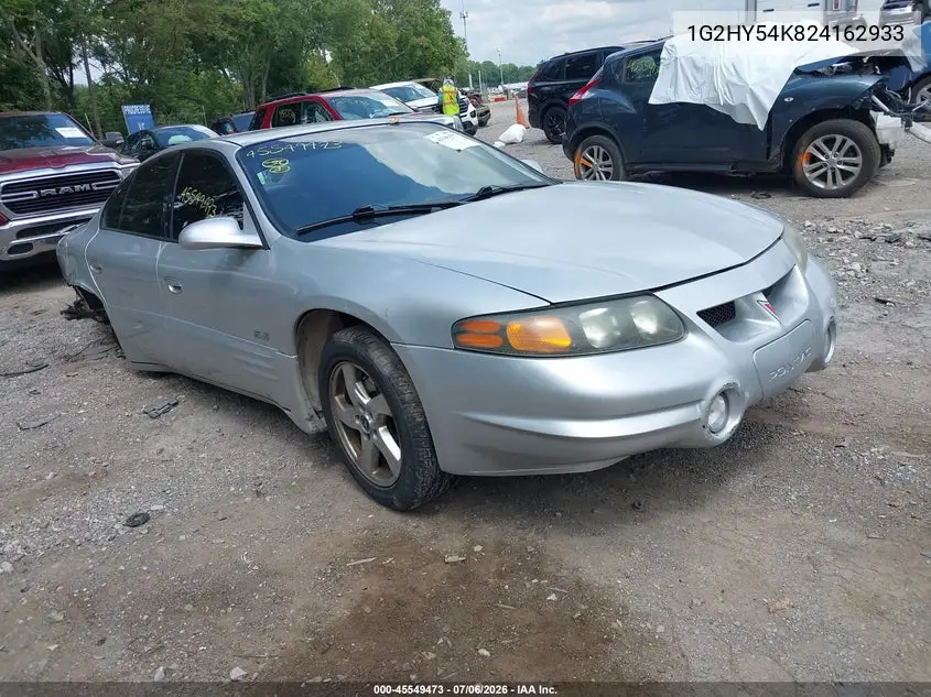 2002 Pontiac Bonneville Sle VIN: 1G2HY54K824162933 Lot: 45549473
