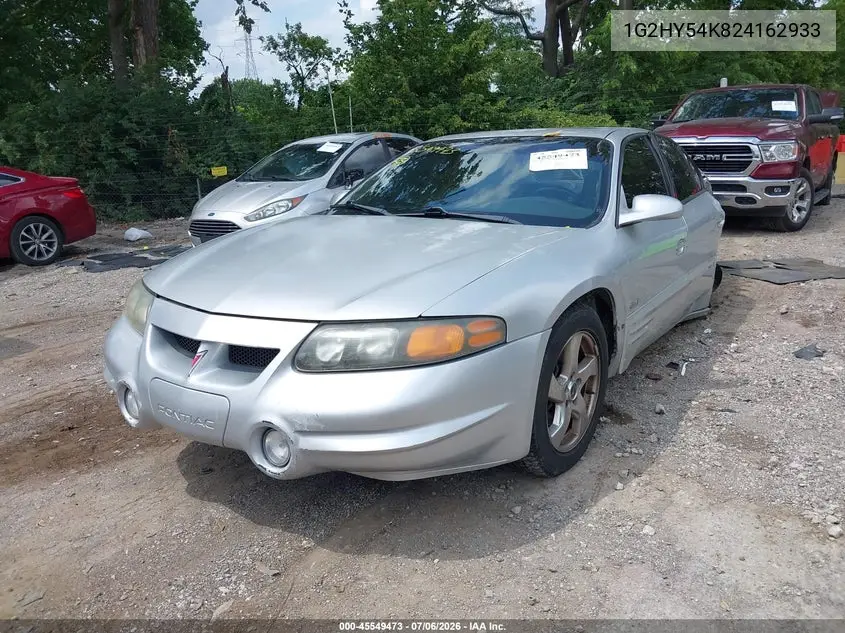 2002 Pontiac Bonneville Sle VIN: 1G2HY54K824162933 Lot: 45549473