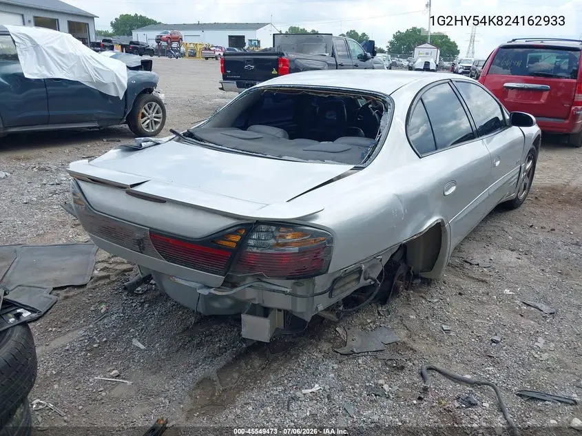 2002 Pontiac Bonneville Sle VIN: 1G2HY54K824162933 Lot: 45549473