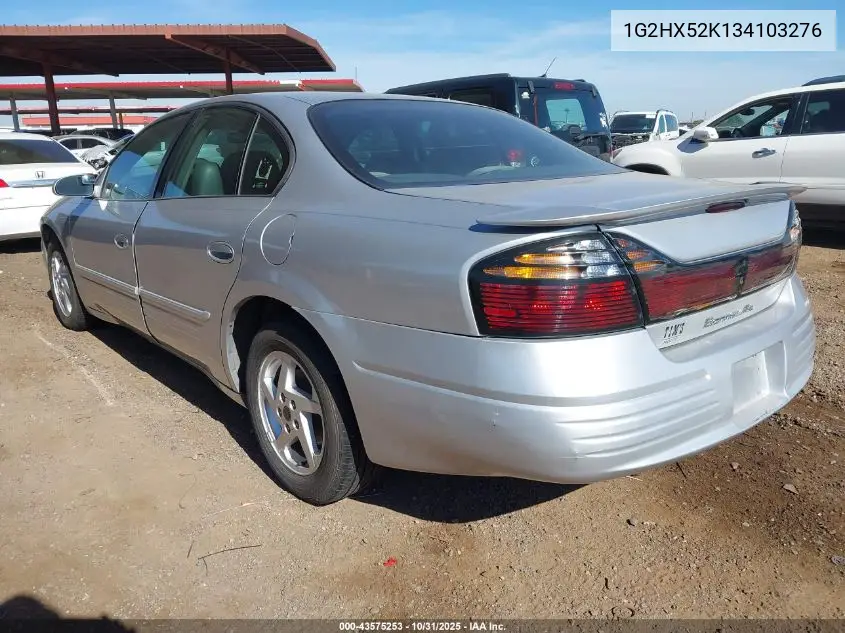 2003 Pontiac Bonneville Se VIN: 1G2HX52K134103276 Lot: 43575253