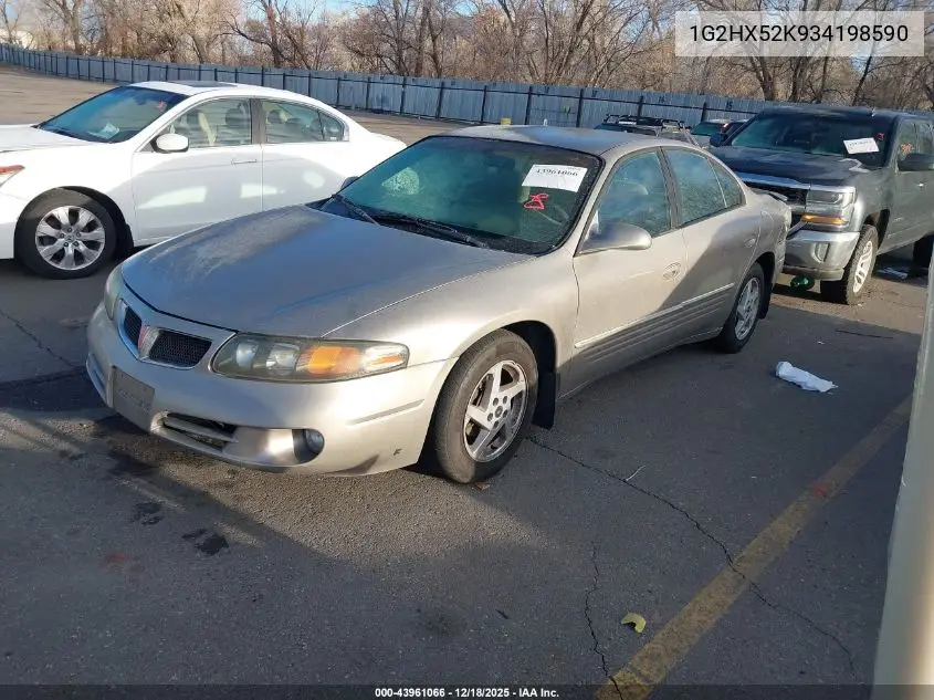 2003 Pontiac Bonneville Se VIN: 1G2HX52K934198590 Lot: 43961066