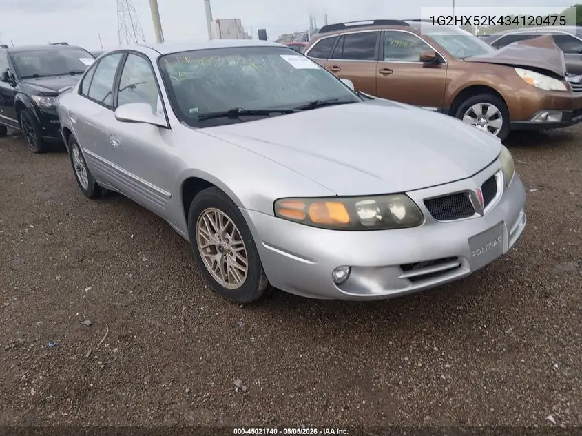 2003 Pontiac Bonneville Se VIN: 1G2HX52K434120475 Lot: 45021740