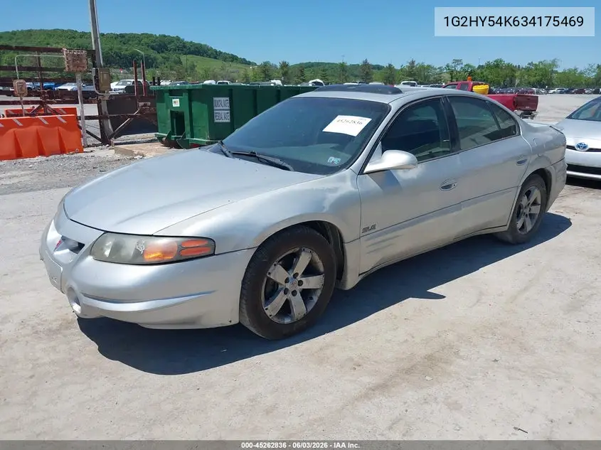 2003 Pontiac Bonneville Sle VIN: 1G2HY54K634175469 Lot: 45262836