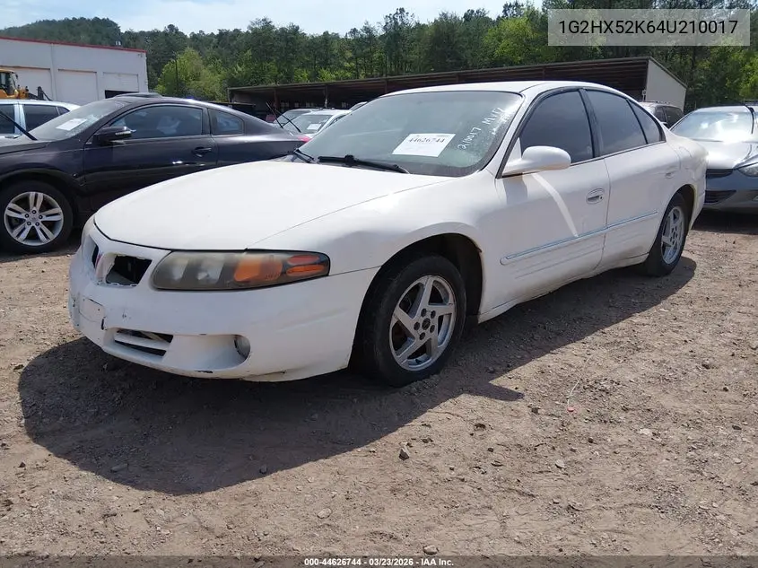 2004 Pontiac Bonneville Se VIN: 1G2HX52K64U210017 Lot: 44626744