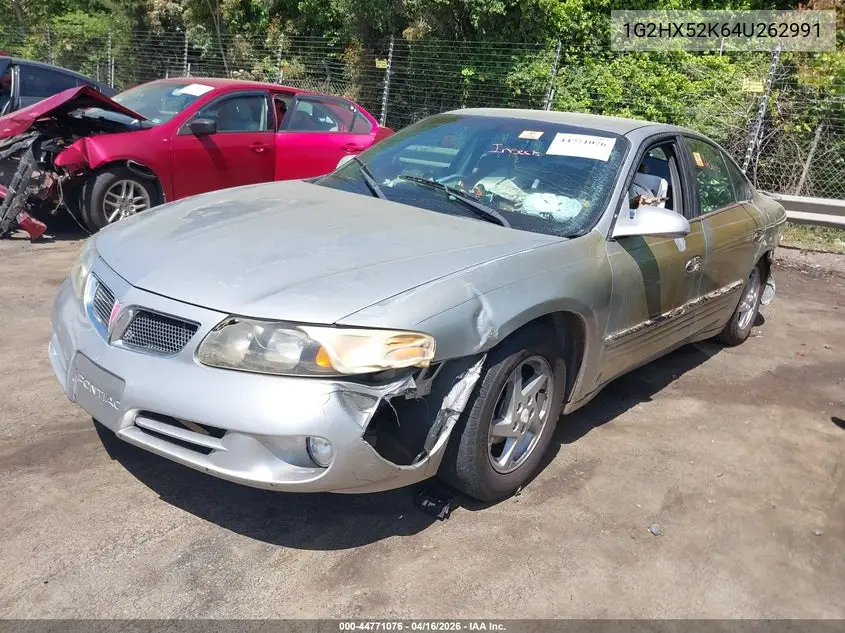 2004 Pontiac Bonneville Se VIN: 1G2HX52K64U262991 Lot: 44771076