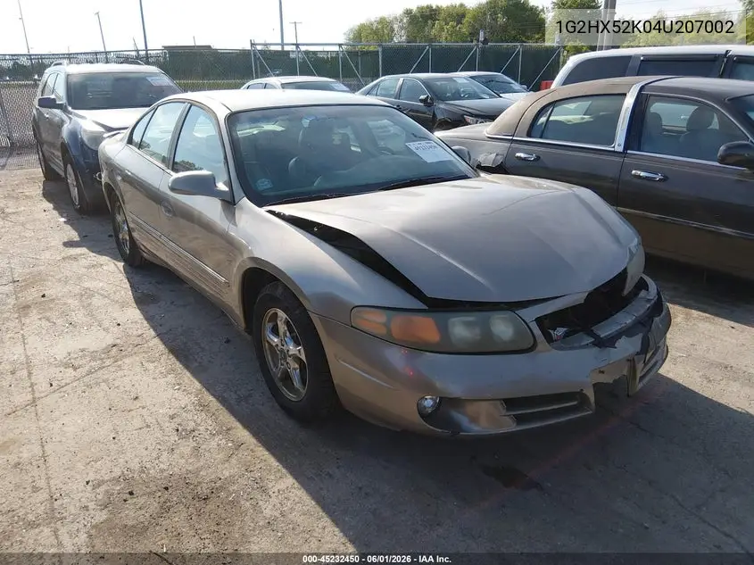 2004 Pontiac Bonneville Se VIN: 1G2HX52K04U207002 Lot: 45232450