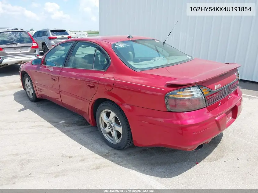 2004 Pontiac Bonneville Sle VIN: 1G2HY54KX4U191854 Lot: 45639238