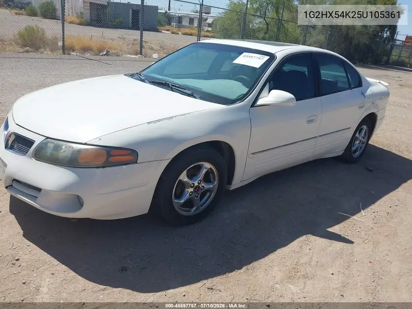 2005 Pontiac Bonneville Se VIN: 1G2HX54K25U105361 Lot: 45597757