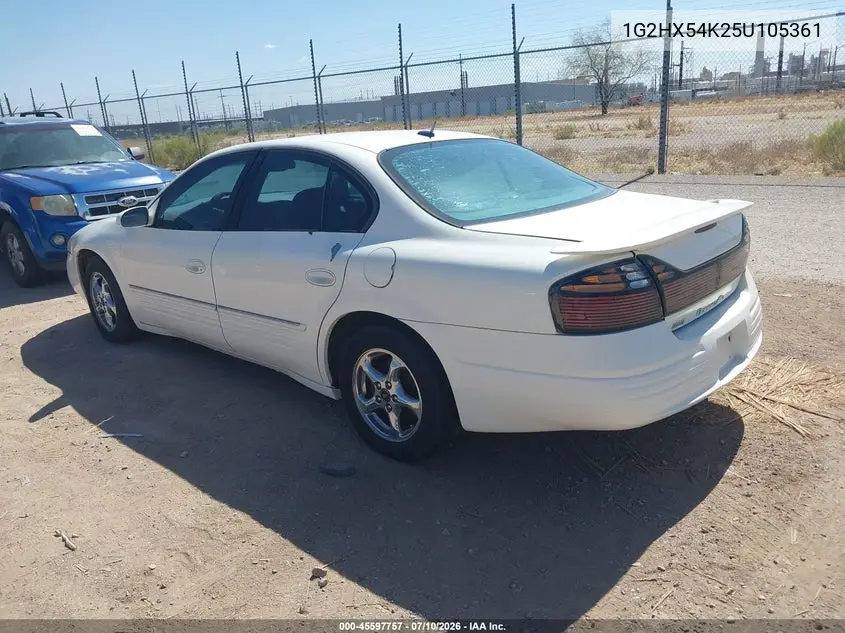 2005 Pontiac Bonneville Se VIN: 1G2HX54K25U105361 Lot: 45597757