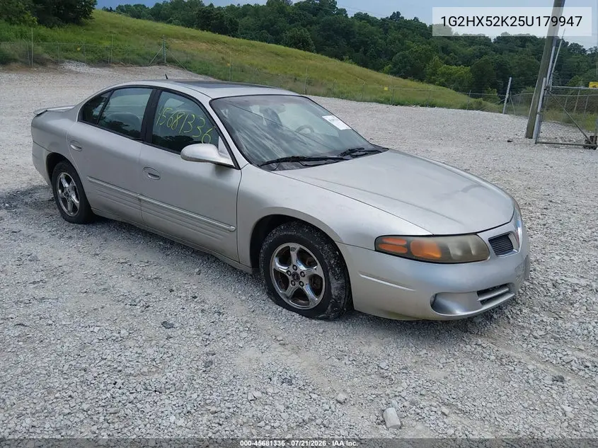 2005 Pontiac Bonneville Se VIN: 1G2HX52K25U179947 Lot: 45681336