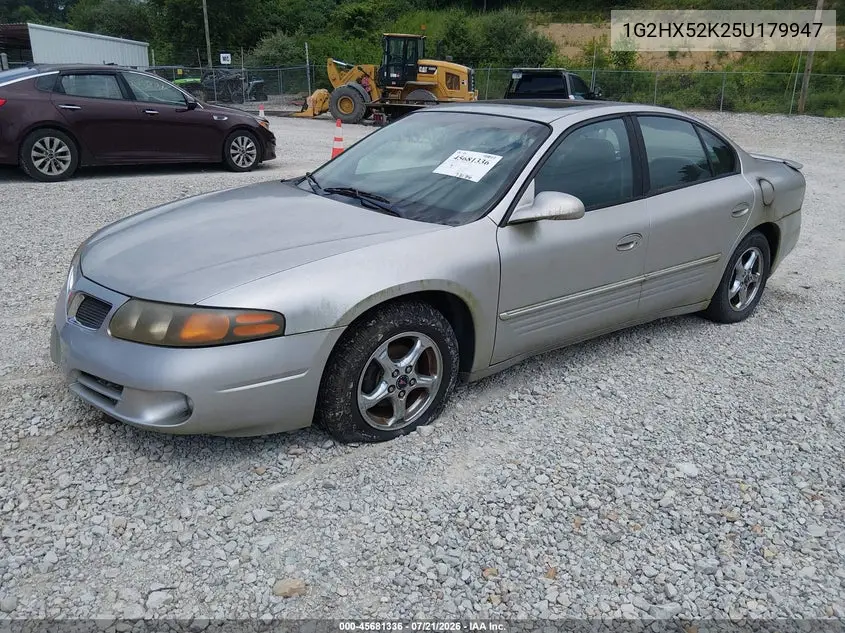 2005 Pontiac Bonneville Se VIN: 1G2HX52K25U179947 Lot: 45681336