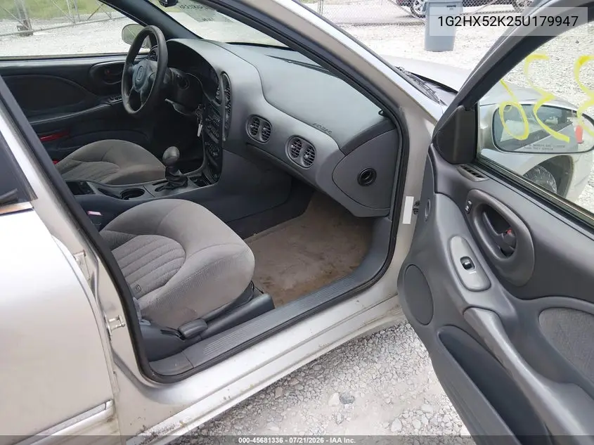 2005 Pontiac Bonneville Se VIN: 1G2HX52K25U179947 Lot: 45681336