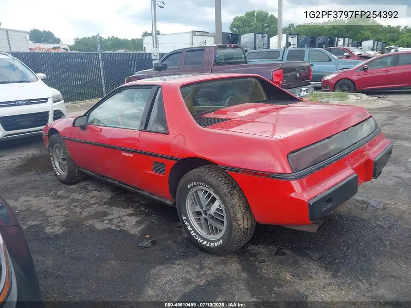 1985 Pontiac Fiero Se VIN: 1G2PF3797FP254392 Lot: 45610459