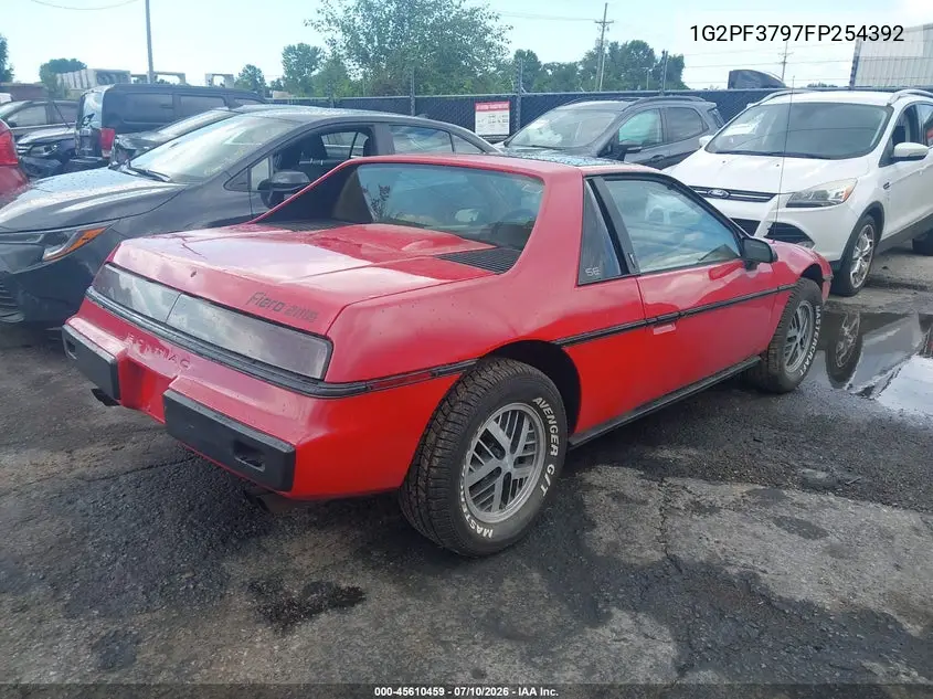 1985 Pontiac Fiero Se VIN: 1G2PF3797FP254392 Lot: 45610459