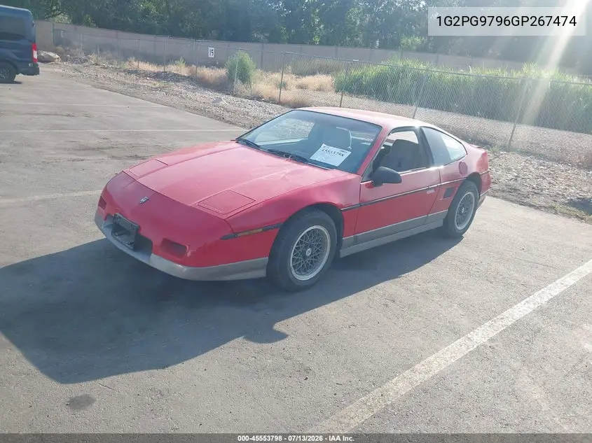 1986 Pontiac Fiero Gt VIN: 1G2PG9796GP267474 Lot: 45553798