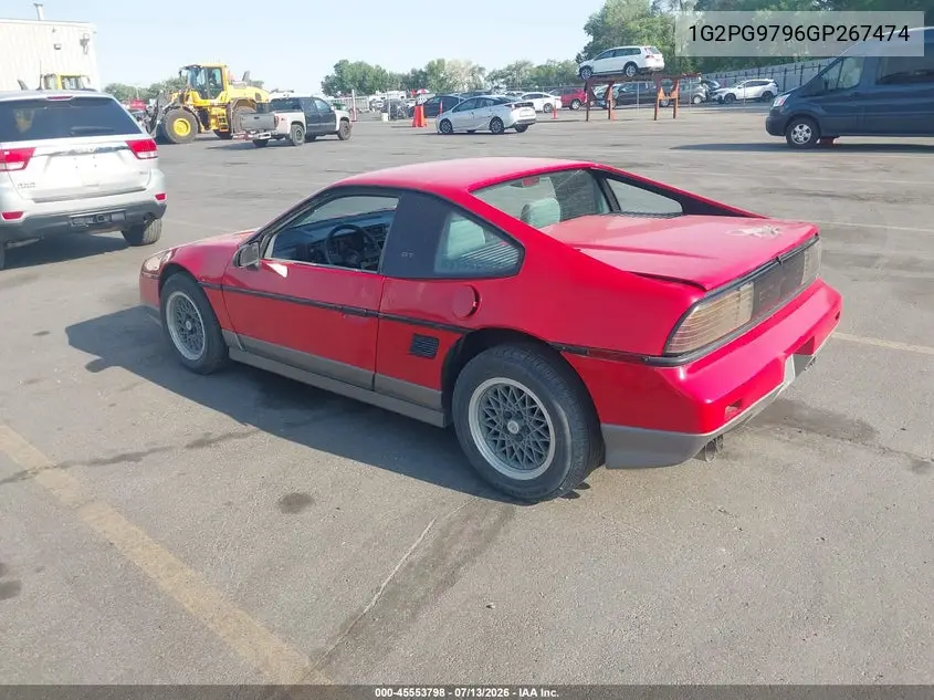 1986 Pontiac Fiero Gt VIN: 1G2PG9796GP267474 Lot: 45553798
